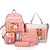 Χαμηλού Κόστους Τσάντες βιβλίων-5 τμχ σετ παιδικό σχολικό σακίδιο χαριτωμένο γυναικείο σακίδιο τσάντα τσάντα τσάντα φορητού υπολογιστή για εφηβικά κορίτσια μαθητική τσάντα