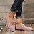 ieftine Pantofi Joși de Damă-Pentru femei Pantofi Flați Slip-On-uri Mărime Plus Size Pantofi de confort Muncă Zilnic Culoare solidă Vară Toc Drept Vârf rotund Casual minimalism Tăiați volantul Loafer Negru Roz Gri Deschis