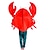 ieftine Costume de cuplu și grup-cupluri crab rege costume amuzante grup de halloween costume cupluri bărbați femei film cosplay costume cosplay tricou roșu / onesie mascarada de carnaval de halloween