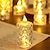 abordables Lampes décoratives, gadgets-3 pièces cristal sans flamme bougie lumière led bougies électroniques alimenté par batterie lumières ambiantes pour halloween fête de mariage rencontre festival chambre de noël décor à la maison