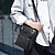 Χαμηλού Κόστους Ανδρικές τσάντες-Ανδρικά Τσάντα χιαστί Τσάντα ώμου PU δέρμα Καθημερινά Συμπαγές Χρώμα Ανοικτό Καφέ Σκούρο καφέ Μαύρο