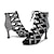 olcso Tánccsizmák-Női Tánccipők Professzionális Csillogó cipő Buli / Este Stílusos Csillogó csillogás Lábujj nélküli Cipzár Fűzős Felnőttek Világosbarna Fekete
