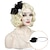 cheap Costume Wigs-1920s Flapper Wavy Wig with Headband Finger Wavy Vintage Wig 20s curly wavy wig Dirty Blonde Cosplay Costume Hair