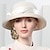 cheap Party Hats-Hats Fiber Bowler / Cloche Hat Bucket Hat Straw Hat Casual Holiday Classic Sun Protection With Ribbon Tie Headpiece Headwear