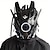 billiga Nyheter-cyberpunk mask mask rund ljus vinge fläta musikfestival led ljus mask cosplay cosplay mobilapp, futuristisk science fiction mekanisk mask halloween cosplay samurai masker, present för män kvinnor