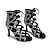 olcso Tánccsizmák-Női Tánccipők Professzionális Csillogó cipő Buli / Este Stílusos Csillogó csillogás Lábujj nélküli Cipzár Fűzős Felnőttek Világosbarna Fekete