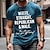 halpa miesten 3d t-paita-Miesten T-paita Kuvitettu Kirjain Tiukka pyöreä kaula-aukko Vaatetus 3D-tulostus ulko- Päivittäin Lyhythihainen Painettu Vintage Muoti Suunnittelija