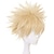 cheap Costume Wigs-Blonde Spiky Short Wig for Men Boys Cosplay Short Blonde Wig Anime Cosplay Wig for Cosplaymaker Mens Wig Wavy Synthetic Wig for Halloween Costume Party