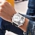お買い得  クォーツ腕時計-メンズデュアルタイムゾーンスポーツウォッチ：クラシックなスタイルの多機能コンパスクォーツ腕時計