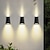 billiga Utomhuslampetter-2st solenergi väggljus upp och ner ljus utomhus trädgård ljus vattentätt staket ljus trädgård steg uteplats veranda dekoration