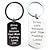 cheap Car Pendants &amp; Ornaments-Engraved Drive Safe Because Your Mom Fucking Love You Key Chain for Son Daughter Brithday Gift Graduation Gift