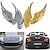 abordables Autocollants pour Voiture-Cool 1 paire 3d métal anges ailes voiture auto décoration emblème badge décalque logo autocollant