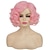 cheap Costume Wigs-Short Curly Red Wigs for Women Synthetic Natural Wavy Red Costume Cosplay Party Wig with Wig Cap