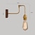 tanie Kinkiety LED-lightinthebox vintage kinkiety kinkiet z drewna e27 lampki nocne do sypialni regulowany mosiężny uchwyt kryty salon wall wash światła 110-240v