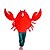 ieftine Costume de cuplu și grup-cupluri crab rege costume amuzante grup de halloween costume cupluri bărbați femei film cosplay costume cosplay tricou roșu / onesie mascarada de carnaval de halloween