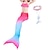 Недорогие Плавательные костюмы-детские купальные костюмы из пяти предметов для девочек, пляжные радужные милые моноласты, купальные костюмы для детей от 3 до 10 лет, летние фиолетовые