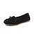 ieftine Pantofi Joși de Damă-Pentru femei Pantofi Flați Slip-On-uri Sandale plate Mărime Plus Size Adidași adezivi Zilnic Culoare solidă Vară Toc Drept Vârf deschis Modă Confortabili minimalism Imitație Piele Dantelat Negru