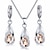 cheap Jewelry Sets-Bridal Jewelry Sets Two-piece Suit Zircon Crystal Rings 1 Necklace Women&#039;s Fashion Cute Cool Lovely Classic Precious irregular Jewelry Set For Wedding Party