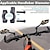 baratos Acessórios para motociclos e quadriciclos-espelho de bicicleta ajustável guidão espelhos retrovisores espelho de bicicleta resistente a impactos rotativo 360 com superfície de espelho extra grande