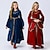 Χαμηλού Κόστους Ιστορικές &amp; Vintage Στολές-Ρετρό / Βίντατζ Μεσαίωνα Αναγέννησης 17ος αιώνας Φορέματα Στολές Ηρώων Φορέματα χορού Βίκινγκ Ευγενής κυρία Ξένος Ξωτικό Κοριτσίστικα Απόκριες Απόκριες Μασκάρεμα Έκθεση Αναγέννησης Φόρεμα