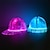 Недорогие Оригинальные гаджеты-Волоконно-оптическая кепка светодиодная шляпа с 7 цветами светящиеся светящиеся бейсбольные кепки edc зарядка через usb светящиеся колпачки событие вечеринка светодиодная рождественская кепка для