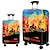 billige bagasje og reiseoppbevaring-slitesterkt reisebagasjetrekk, dacron elastisk koffertdekselbeskytter, sammenleggbart vaskbart bagasjedekselbeskytter
