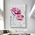 cheap Floral/Botanical Paintings-Handmade Hand Painted Oil Painting Wall Art Abstract Large Flower Paintings Home Decoration Decor Rolled Canvas No Frame Unstretched