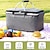 cheap Car Organizers-24L High Quality Picnic Insulated Folding Handle Picnic Basket Cooler Camping Picnic Basket -Grocery Basket- Laundry Basket -Market Basket-Insulated Strong Aluminum Frame basket Oxford Cloth