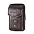 رخيصةأون حقيبة هاتف عالمية-حقيبة جلدية للرجال سعة كبيرة ارتداء حزام الخصر حقيبة الهاتف المحمول حقيبة الرجال عملة محفظة حقيبة السجائر