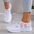 cheap Women&#039;s Sneakers-Women&#039;s Sneakers Flats Slip-Ons Plus Size Flyknit Shoes Outdoor Daily Solid Color Summer Rhinestone Flat Heel Round Toe Casual Comfort Minimalism Walking Tissage Volant Loafer White &amp; Red White Yellow