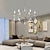 cheap Candle-Style Design-Silver Leaf Large Chandelier Lighting 50/70/80/100cm Wide Beaded Crystal Candle 3/6/8/10/15-Light Fixture for Dining Room House Foyer Entryway Kitchen Bedroom Living Room High Ceiling 110-240V