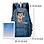 economico Zaini per Bambini e Adolescenti-Zaino in denim con stampa 3D di gatto per bambini: grazioso zaino scolastico a forma di animale con grande capacità e design divertente per ragazzi e ragazze.