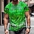 billiga herr 3d-tröja-Herr T-shirt Grafisk Geometrisk metallisk skjorta Rund hals Kläder 3D-tryck Utomhus Dagligen Kortärmad Mönster Vintage Mode Designer