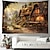 cheap Landscape Tapestry-Vintage Countryside Hanging Tapestry Farmhouse Wall Art Large Tapestry Mural Decor Photograph Backdrop Blanket Curtain Home Bedroom Living Room Decoration
