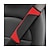 abordables Protège-volant-Starfire Lot de 2 housses de ceinture de sécurité en fibre de carbone pour ceinture de sécurité en cuir respirant doux pour protéger votre cou et vos épaules compatible avec les voitures (noir/rouge)
