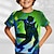 voordelige jongens 3d t-shirts-Jongens 3D Grafisch Tekenfilm T-shirt Korte mouw 3D-afdrukken Zomer Lente Actief Sport Modieus Polyester Kinderen 3-12 jaar Buiten Casual Dagelijks Normale pasvorm