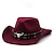 olcso Történelmi és vintage jelmezek-Retró 18. század 19. század Cowboy kalap Cowgirl kalap Tehenész lány Tehenészfiú West Cowboy Férfi Női Kalap