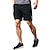 billige aktive shorts for menn-Herre Atletisk shorts Aktiv Shorts Casual shorts Snorer Elastisk midje Lomme med glidelås Helfarge Pustende Hurtigtørkende Kort Avslappet Daglig Ut på byen Stilfull Enkel Svart Blå Mikroelastisk