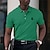 cheap Men&#039;s Graphic Polo Shirts-Men&#039;s Polo Shirt Lapel Polo Graphic Polo Button Up Polos Cotton Polo Shirt Lion Graphic Prints Turndown Yellow Pink Red Navy Blue Green Outdoor Street Short Sleeve Print Clothing Apparel Sports