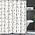 cheap Shower Curtains Top Sale-Shower Curtain with Hooks for Bathroom,Minimal Design Shower Curtain Farmhouse Bathroom Decor Set Polyester Waterproof 12 Pack Plastic Hooks