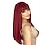 Недорогие Парики к костюмам-рыжие парики для женщин, длинный прямой парик с челкой, синтетический бордовый парик, цветной парик для косплея для девочек, повседневное использование, 22 дюйма