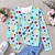 cheap Girl&#039;s 3D T-shirts-Girls&#039; 3D Graphic Polka Dot T shirt Tee Long Sleeve 3D Print Summer Spring Fall Active Fashion Cute Polyester Kids 3-12 Years Outdoor Casual Daily Regular Fit