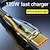 abordables Cables para móviles-Cable de carga rápida de 120w 6a luz indicadora de diseño de carcasa transparente tipo c adecuado para apple samsung letv xiaomi lg bbk oppo - 100cm/150cm/200cm
