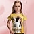 billige piges 3d t-shirts-Pige 3D Grafisk Tegneserie Kanin T-shirt Kortærmet 3D-udskrivning Sommer Forår Aktiv Mode Sød Stil Polyester Børn 3-12 år udendørs Afslappet Daglig Regulær