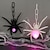olcso Halloween fények-halloween pók csillár led éjszakai fény izzó hamis pók fali dekoráció beltéri kültéri kísértetjárta kellékek parti dekoráció