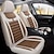 cheap Car Seat Covers-Linen Fabric Car Seat Cover Full Car Five Seats Full Set Car Cushion Four Seasons Universal All-Cover Breathable Seat Cushion Cover