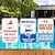 abordables cartel de chapa de metal-1 pieza de advertencia de natación, letrero de metal, nadar bajo su propio riesgo, el salvavidas está de nuevo en las reglas de la piscina, letreros de metal, letreros de advertencia, letrero de