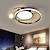 voordelige Dimbare plafondlampen-led plafondlamp rond design plafondlamp modern artistiek metaal aluminiumstijl traploos dimmen slaapkamer geverfde afwerking verlichting 110-240v alleen dimbaar met afstandsbediening