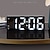 billiga Radioapparater och klockor-digital elektronisk väckarklocka stor led väckarklocka med temperaturdisplay 12/24 timmar snooze usb-kontakt eller aaa strömförsörjning lämplig för sovrum och vardagsrum (inga batterier och adaptrar)