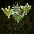 זול אורות נתיבים ופנסים-שמש גרדניה jasminoides סימולציה פנס led קישוט גינה פנס דשא חיצוני מנורת אווירה עמיד למים 1 pc